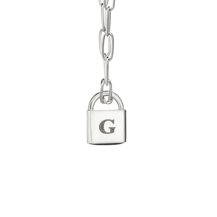Lock Cremation Necklace in Sterling Silver closebymejewelry Necklaces
