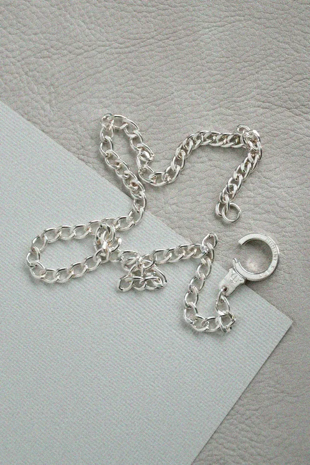 Air Anchor Necklaces Sterling Silver Heritage Chain Necklace with Cuff Keeper Air Anchor Necklaces Sterling Silver Heritage Chain Necklace with Cuff Keeper