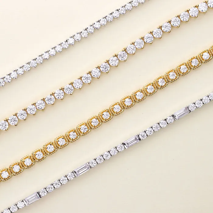 BERRICLE Necklaces Art Deco CZ Tennis Necklace in Sterling Silver