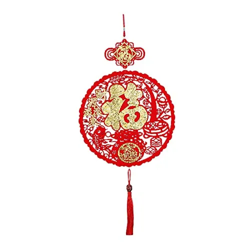 Dropshipped via Social Commerce Network Necklaces LOOM TREE Spring Festival NonWoven Fabricc Decoration Party Supplies Style D