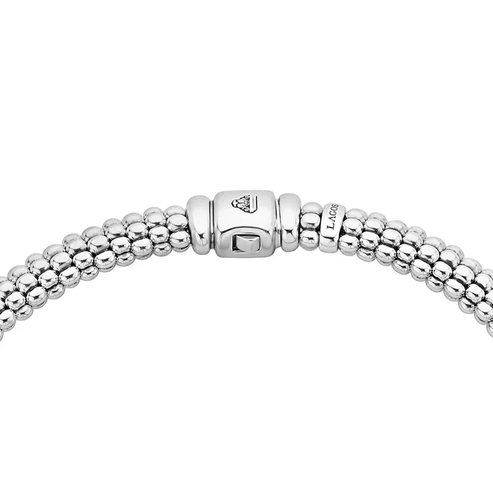 Lagos Necklaces Black Caviar Black Single Station Diamond Caviar Necklace
