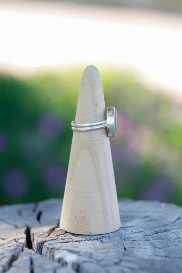 Rings Small N Simple Jewelry Light Gray River Stone Ring Size 6 Rings Small N Simple Jewelry Light Gray River Stone Ring Size 6